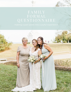 Family Formals Questionnaire Resource
